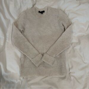 Banana Republic Light Gray Soft Wool Crewneck Sweater